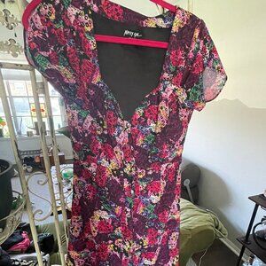 Floral Tea-length dress